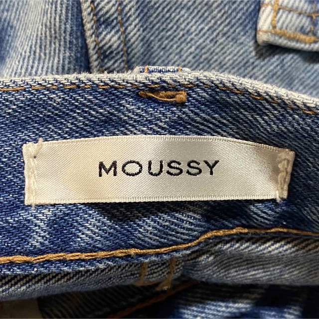 moussy(マウジー)のMOUSSY マウジー HW CRASH LOOSE STRAIGHT レディースのパンツ(デニム/ジーンズ)の商品写真