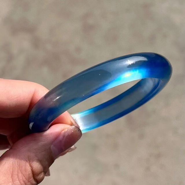 本物保証】 ⭐︎【極上品】天然 34.5g バングル アクアマリン
