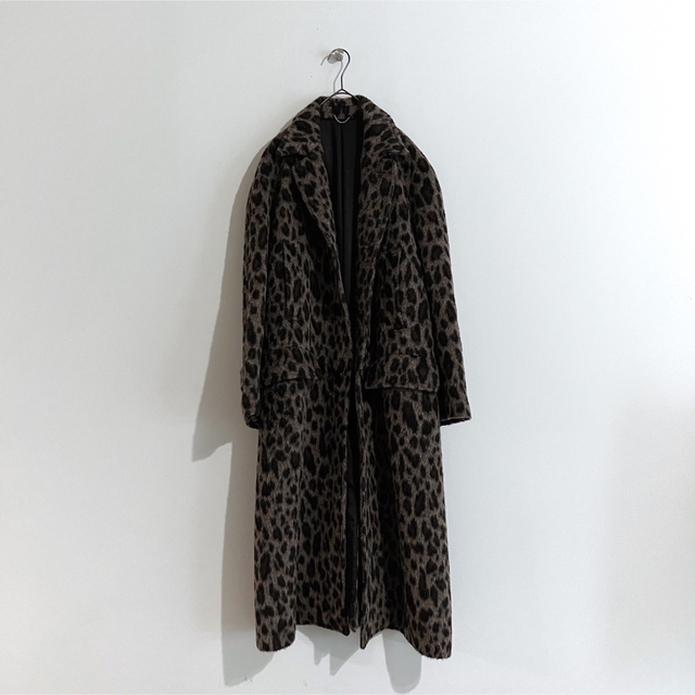 dairikuLEOPARD SHAGGY OVERSIZED COAT