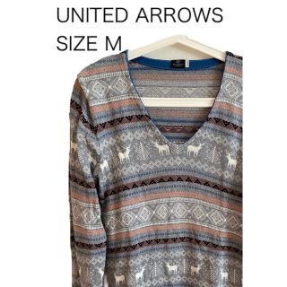 ビューティアンドユースユナイテッドアローズ(BEAUTY&YOUTH UNITED ARROWS)のUNITED ARROWS ユナイテッド アローズ ニット コットンセーター M(ニット/セーター)