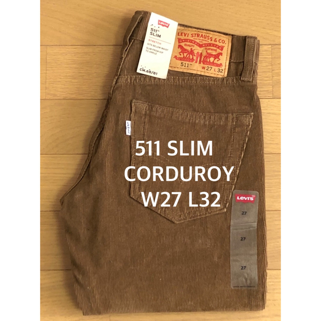 W34 511 SLIMコーデュロイ ストレッチ LEVIS corduroy