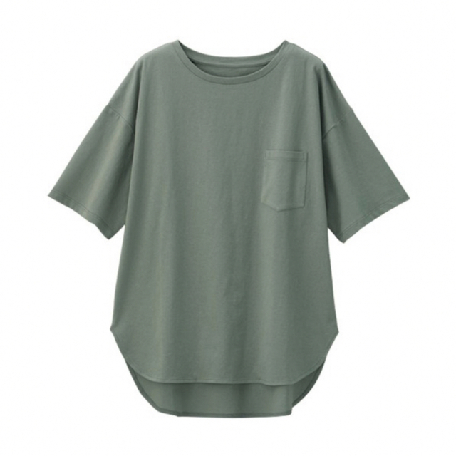 GeeRA(ジーラ)のGeeRA 綿100% ラウンドヘムビッグＴシャツ レディースのトップス(Tシャツ(半袖/袖なし))の商品写真