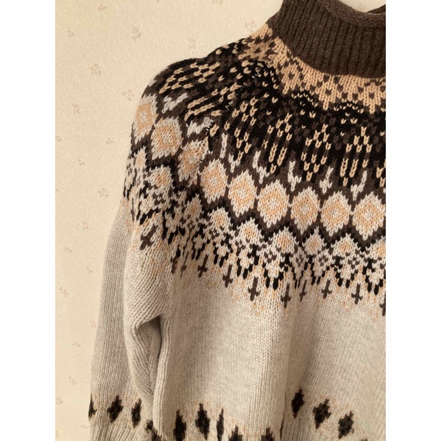 お買得！FAIRISLE MOTIF PULLOVER KNIT