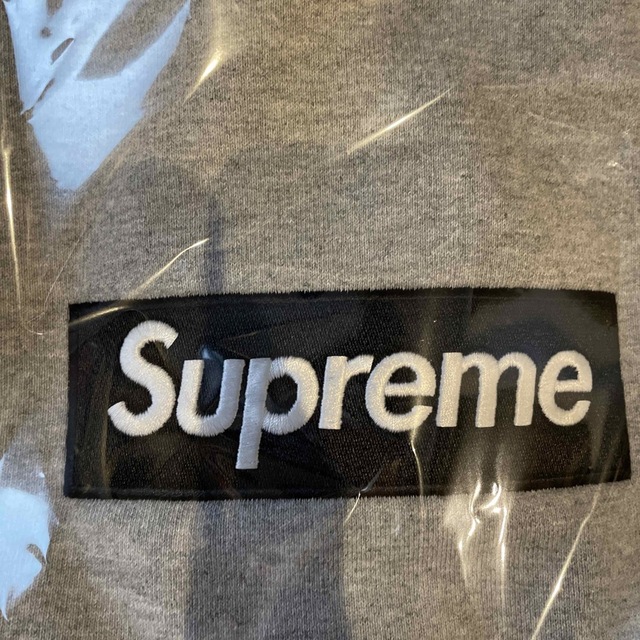 supreme Box Logo Crewneck Heather Grey S