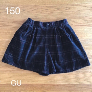 ジーユー(GU)のGU    キュロットスカート   150   黒(パンツ/スパッツ)