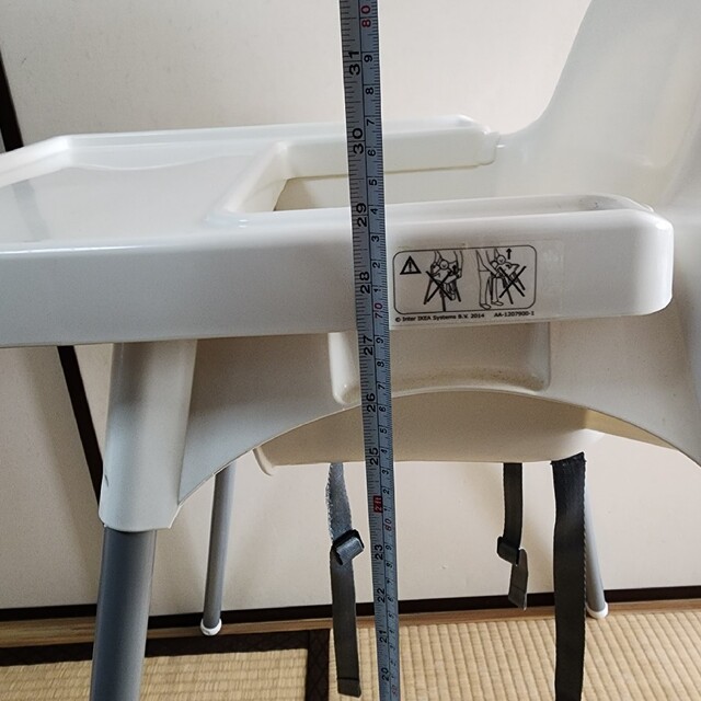 IKEA(イケア)のIKEA ANTILOP アンティロープ ハイチェア(ベビー用ハイチェア【中古】 インテリア/住まい/日用品の椅子/チェア(その他)の商品写真