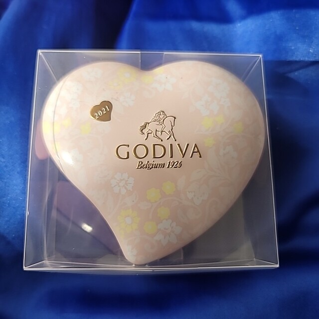 GODIVA(ゴディバ)のGODIVA ゴディバ 空き缶　2021 ハート インテリア/住まい/日用品のキッチン/食器(容器)の商品写真