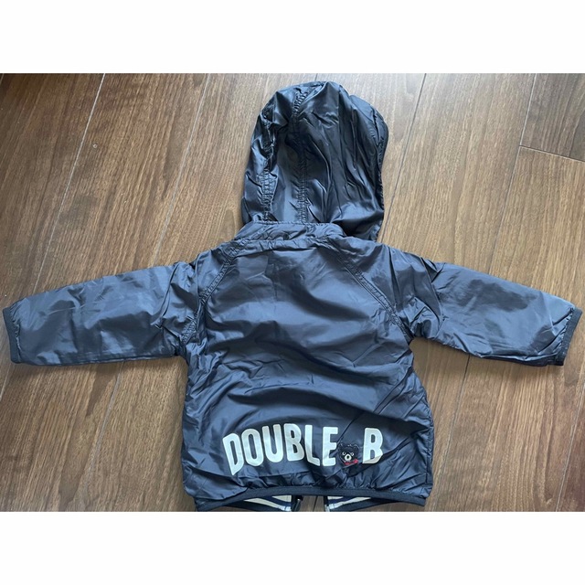 DOUBLE.B(ダブルビー)の☆ミキハウス DOUBLE.B☆ダブルビー　リバーシブルジャケット　90 キッズ/ベビー/マタニティのキッズ服男の子用(90cm~)(ジャケット/上着)の商品写真