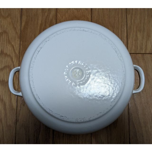 ル・クルーゼ ココットロンド 20cm ホワイト 両手鍋 ル・クルーゼ ココットロンド 20cm ホワイト 両手鍋