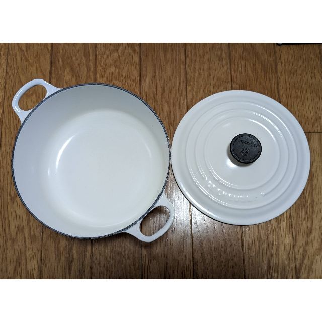 ル・クルーゼ ココットロンド 20cm ホワイト 両手鍋 ル・クルーゼ ココットロンド 20cm ホワイト 両手鍋