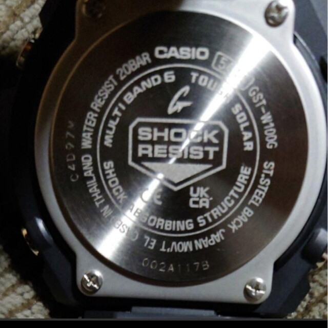 G-SHOCK GST-W100G-1BJF ブラック