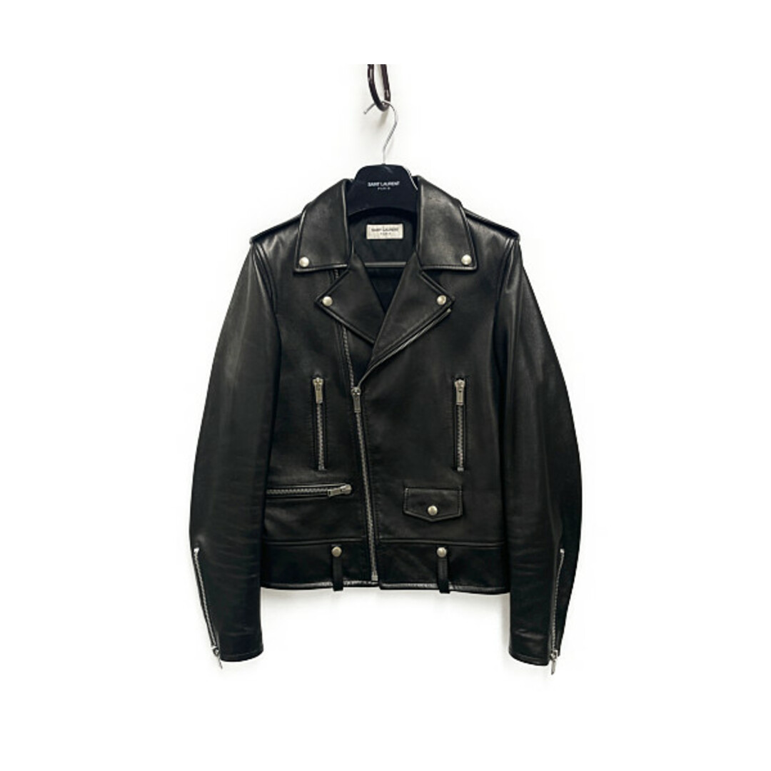 SAINT LAURENT PARIS サンローラン パリ JP53 2021 484284 クラシックモーターサイクル レザーライダース 正規品 / 29086