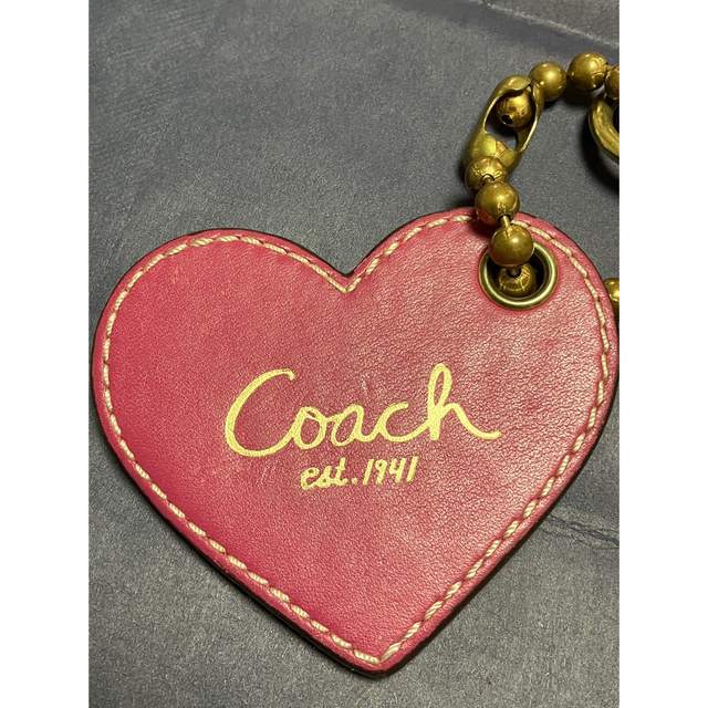 COACH(コーチ)のCOACH コーチ バッグチャーム チャーム ハート ハンドメイドのファッション小物(バッグチャーム)の商品写真