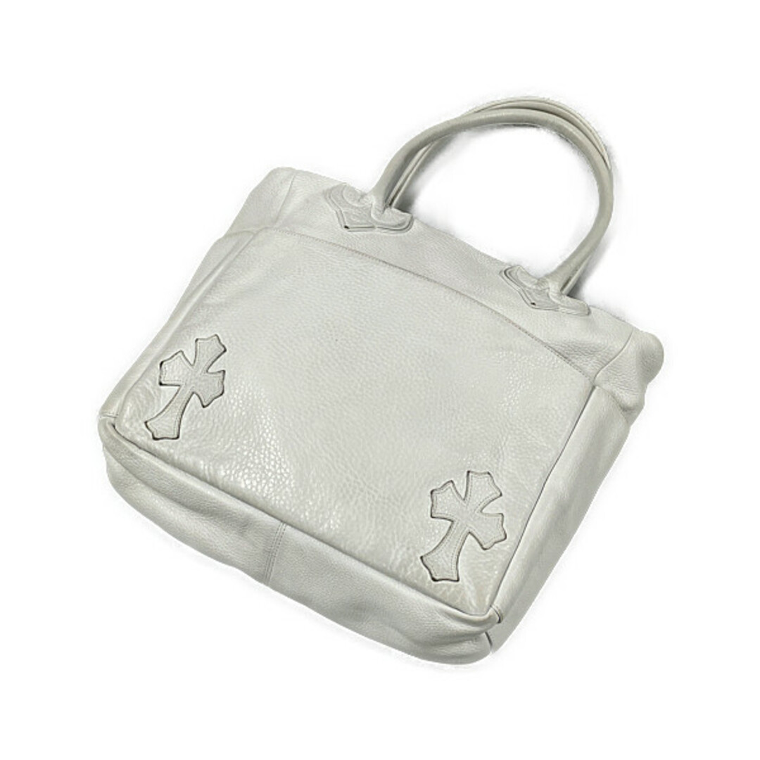 CHROME HEARTS クロムハーツ TOTE 4 POKET レザー トートバッグ インボイス付属 ホワイト 正規品 / 25571