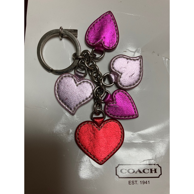 COACH(コーチ)のCOACH コーチ バッグチャーム チャーム ハート ハンドメイドのファッション小物(バッグチャーム)の商品写真