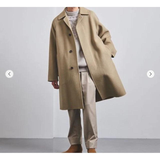 UNITED ARROWS(ユナイテッドアローズ)の＜UNITED ARROWS＞ リバー レス/ラグラン バルカラー コート メンズのジャケット/アウター(ステンカラーコート)の商品写真