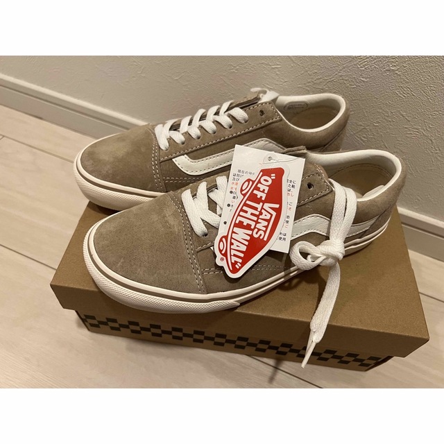 新品未使用タグ付】VANS old schoolベージュ23cm - スニーカー