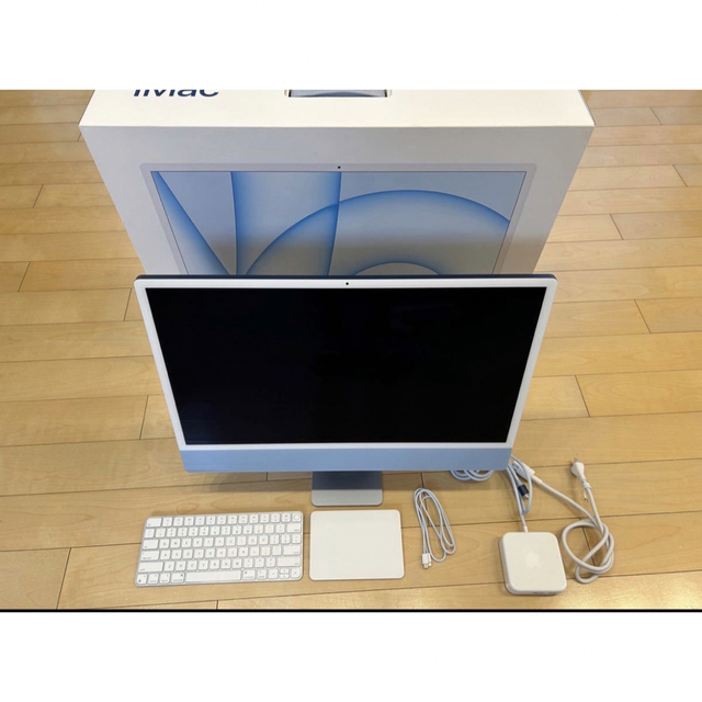 24インチ ブルー iMac 4.5K Retinaディスプレイモデルの通販 by はく's