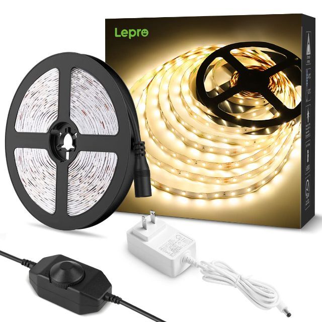 Lepro LEDテープライト 電球色 無段階調光 間接照明 ledテープ 5mの通販 by ココナッツshop｜ラクマ