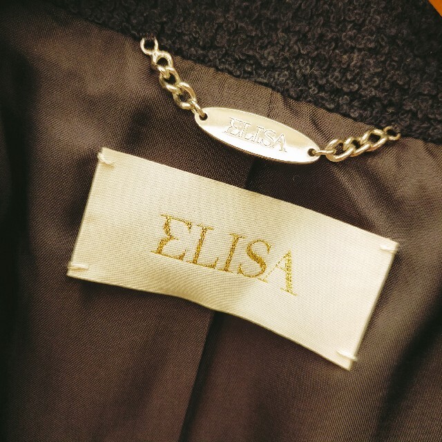 Harrods(ハロッズ)のELISA ソリッドリントンツイードジャケット 濃紺 M レディースのジャケット/アウター(テーラードジャケット)の商品写真