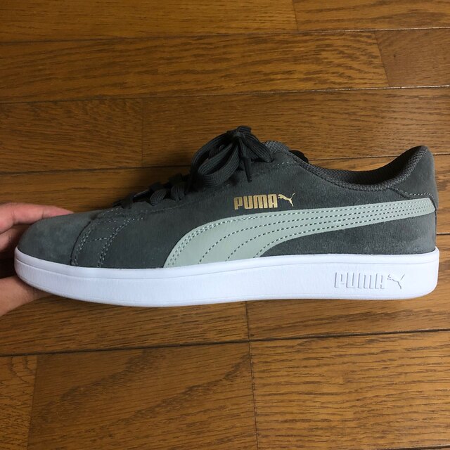 PUMA スマッシュ V2 ワイド 74SHADOW GRAY 2