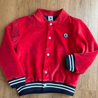 プチバトー(PETIT BATEAU)のPETIT BATEAU ベロア調ジャンパー(ジャケット/上着)