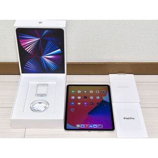 アイパッド(iPad)のiPadPro 11インチ　M1 2TB シルバー　充放電回数3回　Wi-Fi(タブレット)