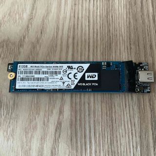 ウエスタンデジタル NVMe SSD 512GB ケース付き(PCパーツ)