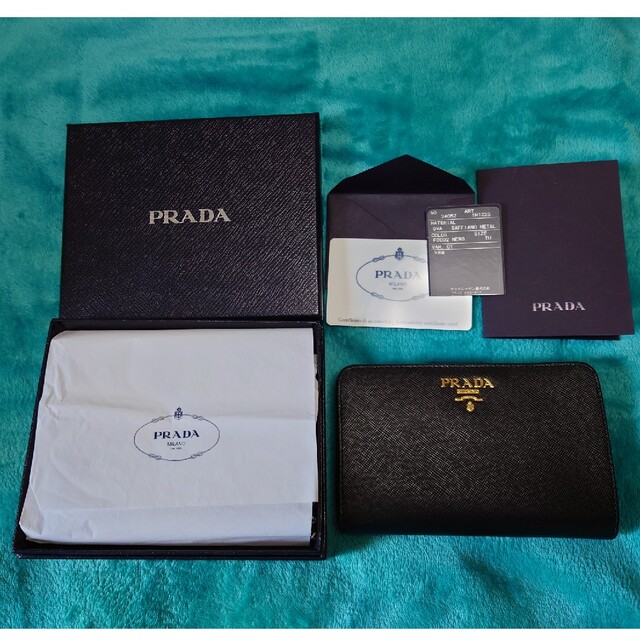 PRADA(プラダ)のPRADA 2つ折り財布 1M1225 QWA SAFFIANO METAL レディースのファッション小物(財布)の商品写真