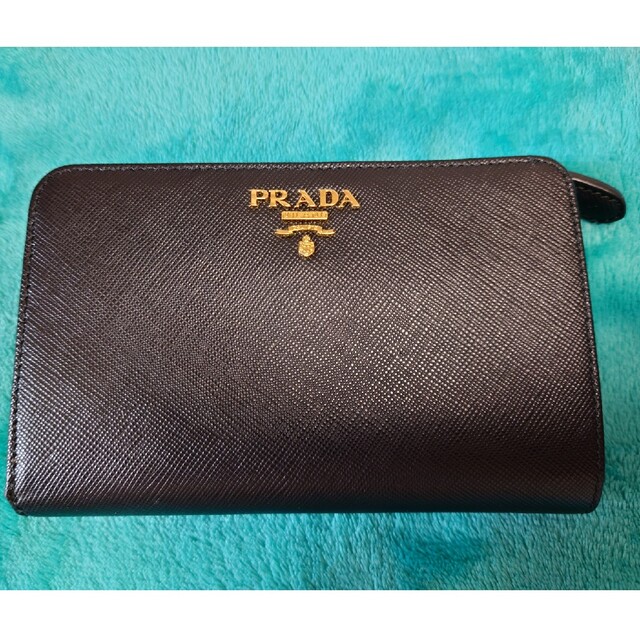 PRADA - PRADA 2つ折り財布 1M1225 QWA SAFFIANO METALの通販 by ...