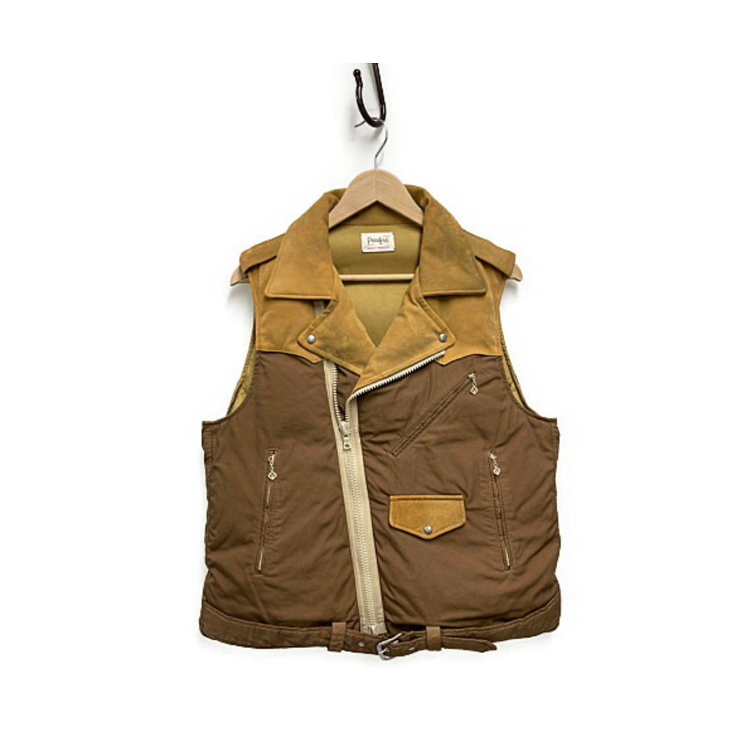 VISVIM 品番 0121205013005 STRABLER DOWN VEST ライダース ダウン ベスト ブラウン サイズ1 正規品 / 29202