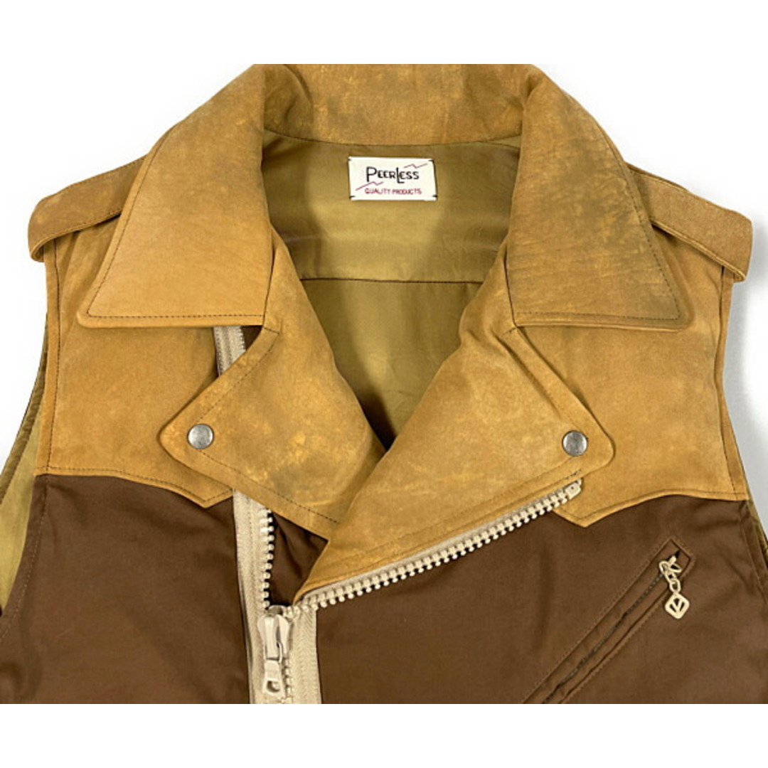 VISVIM 品番 0121205013005 STRABLER DOWN VEST ライダース ダウン ベスト ブラウン サイズ1 正規品 / 29202