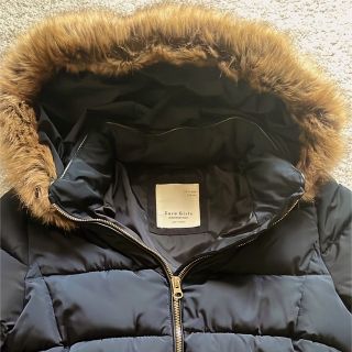 【8-9y】ZARA KIDS ウールリッチブレンドコート ネイビー