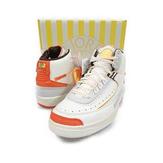 ナイキ(NIKE)のNIKE ナイキ DO5254-180 AIR JORDAN 2 RETRO SP エアジョーダン 2 シューズ ホワイト×オレンジ サイズUS8=26cm 正規品 / 28136(スニーカー)