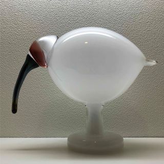 イッタラ(iittala)のレア！ 限定 完売 廃番 イッタラ スコープ バード White Ibis トキ(置物)