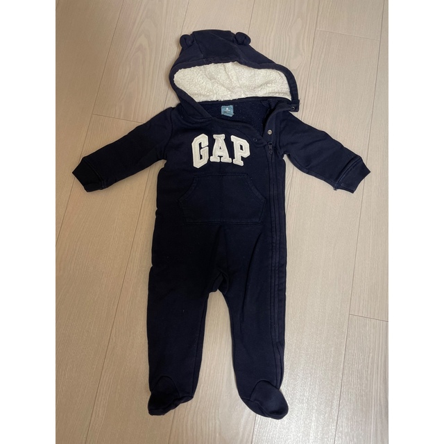 babyGAP(ベビーギャップ)のbaby Gap ロンパース カバーオール ネイビー キッズ/ベビー/マタニティのベビー服(~85cm)(カバーオール)の商品写真