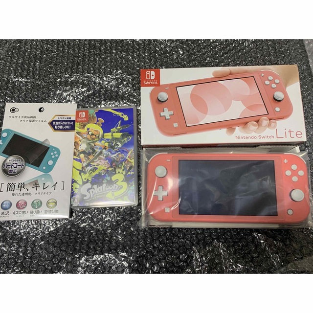 通常版色スイッチライト　スプラトゥーン3 セット　おまけ付き　switch lite