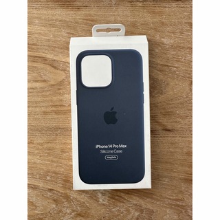 アップル(Apple)の純正iPhone 14 Pro Maxシリコーンケース - ストームブルー(iPhoneケース)