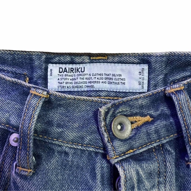 DAIRIKU 21AW Flower Slim Denim Pants 商品の状態 メーカー直送