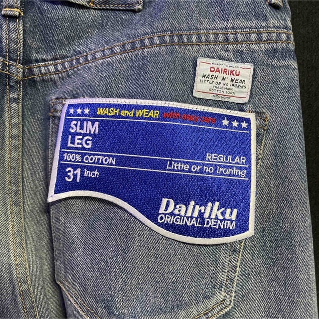 DAIRIKU 21AW Flower Slim Denim Pants 商品の状態 メーカー直送
