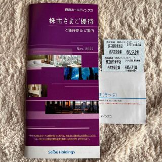 セイブヒャッカテン(西武百貨店)の西武ＨＤ株主共通割引券3000円分他　株主優待冊子＋乗車券(その他)