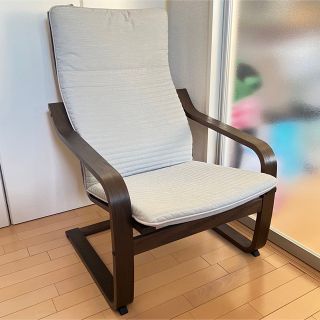 イケア(IKEA)のIKEA イケア ポエング 直接引取(一人掛けソファ)