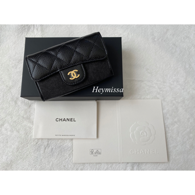 値下げ】 CHANEL シャネル カードケース 名刺入 キャビアスキン