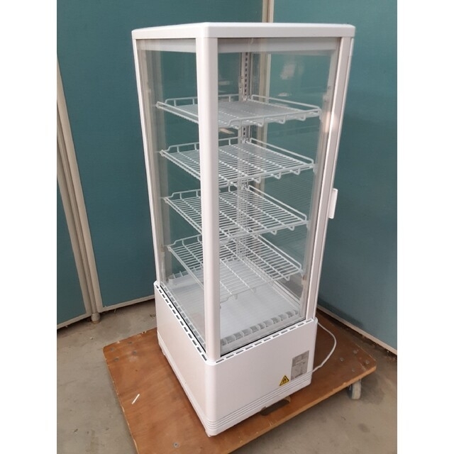 ホワイト】 2021年美品 レマコム4面ガラス冷蔵ショーケース 105L LED