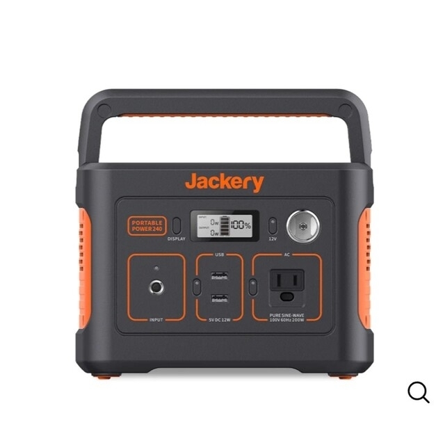 Jackery ポータブル電源 240 スマホ/家電/カメラのスマートフォン/携帯電話(バッテリー/充電器)の商品写真