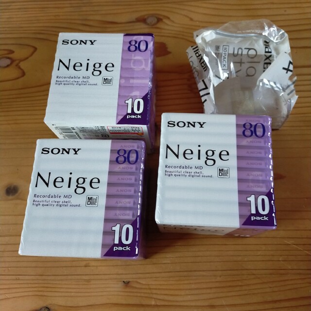 未使用ソニーSONY neige MD 80分ディスクMD disk30枚セット