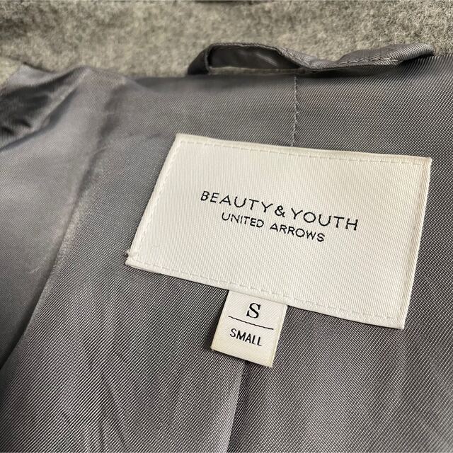 BEAUTY&YOUTH UNITED ARROWS(ビューティアンドユースユナイテッドアローズ)のBEAUTY&YOUTH ビーバーガウンコート　S 美品 レディースのジャケット/アウター(チェスターコート)の商品写真