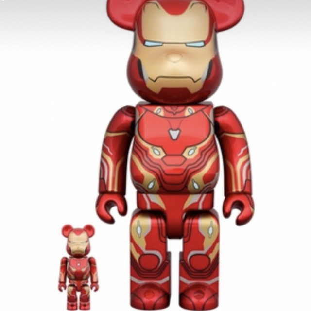 ハンドメイドBE@RBRICK IRON MAN MARK 50 100％ & 400％