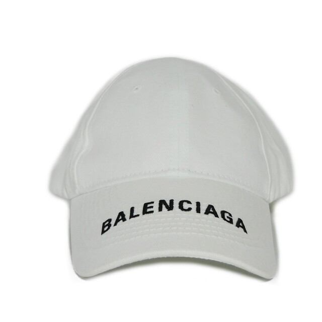 バレンシアガ クラシック ベースボール キャップ ホワイト L 58 ロゴ 