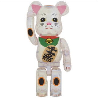 BE@RBRICK 招き猫 透明メッキ 1000％(その他)